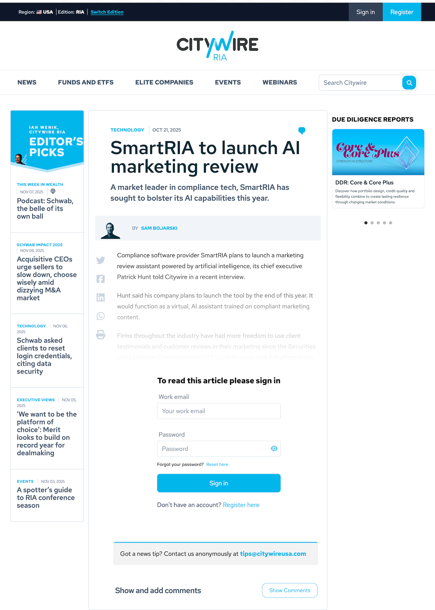 CITY WIRE 21OCT25 ARTICLE