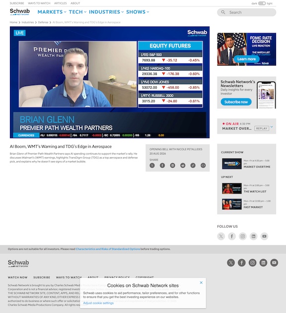 SCHWAB NETWORK 20AUG26 ARTICLE